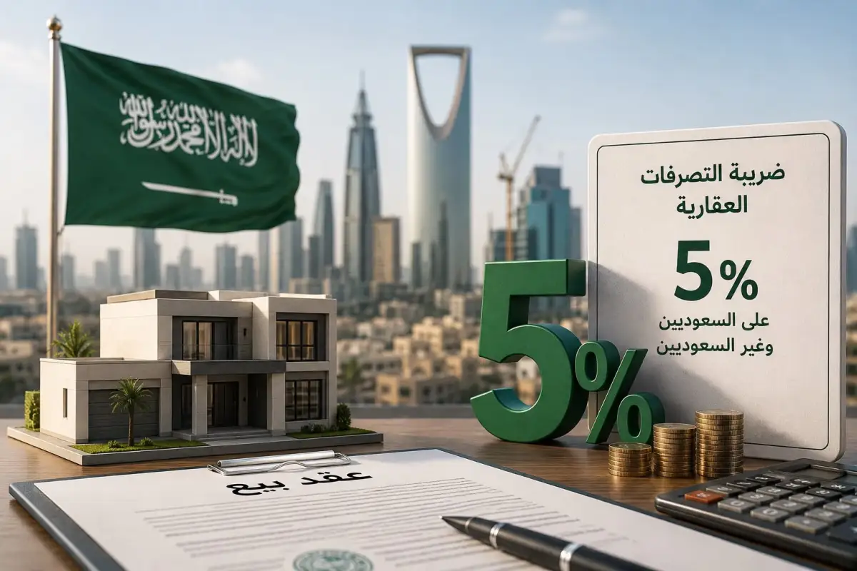 بدلاً من 15%.. ضريبة التصرفات العقارية 5% على السعوديين وغير السعوديين في كل مناطق المملكة
