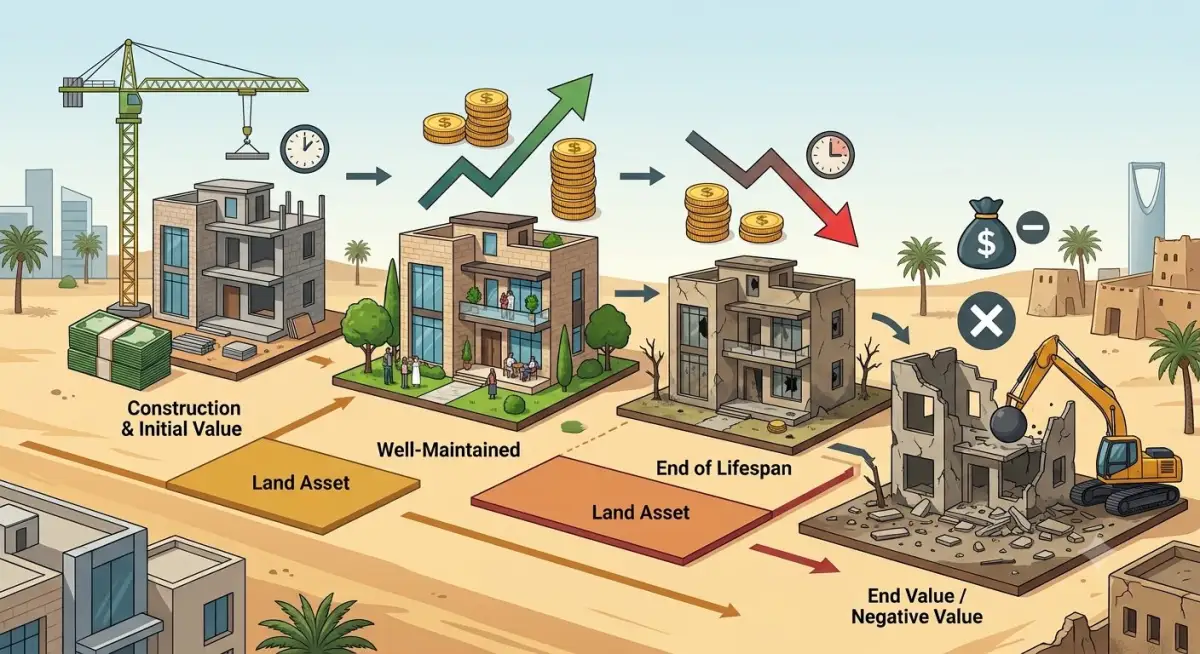 متى تصبح فيلتك بلا قيمة؟.. معادلة الإهلاك التي يجهلها كثير من ملاك العقارات في السعودية
